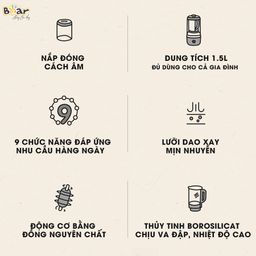 Máy làm sữa hạt Bear PBJ-B06S2