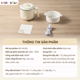 Nồi lẩu đa năng Bear MC-4H16H