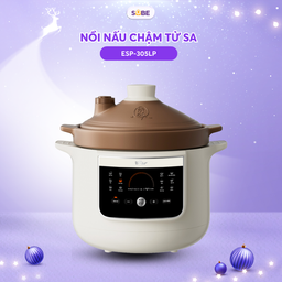Nồi nấu chậm tử sa dung tích 3L Bear ESP-305LP, kho cá thịt siêu ngon, giàu di…