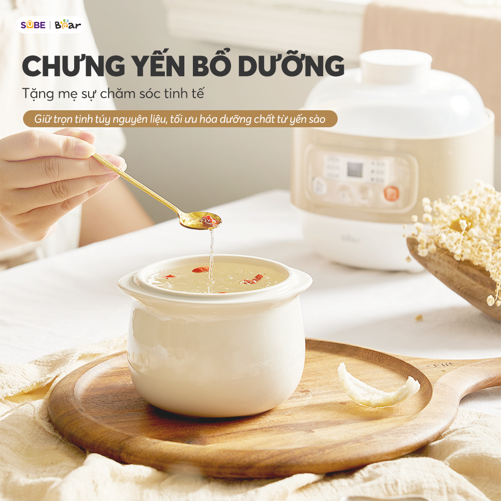 Nồi nấu chậm đa năng Bear DDZ-A08T8 - Ảnh 9