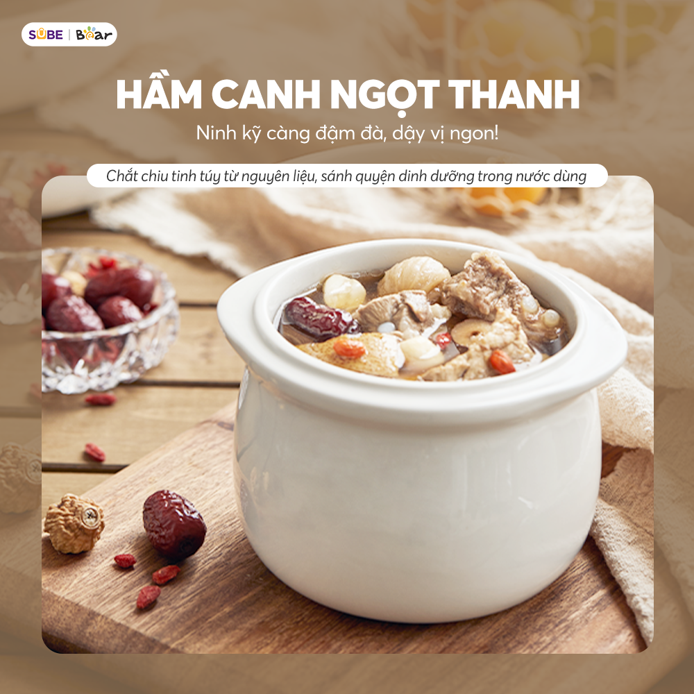 Nồi nấu chậm đa năng Bear DDZ-A08T8 - Ảnh 10