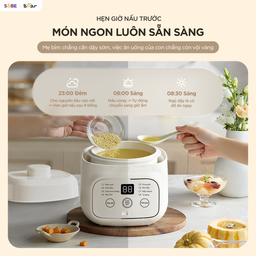 Nồi nấu chậm 0.8L Bear EST-085DH