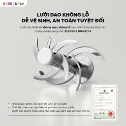 Máy xay ăn dặm thông minh 0.3L Bear BFM-025JM