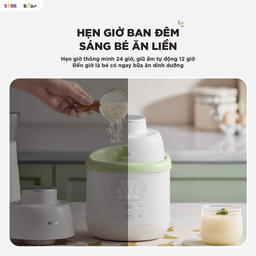 Máy xay nấu thức ăn 0.35L Bear BFM-045KN