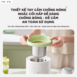 Máy xay nấu thức ăn 0.35L Bear BFM-045KN