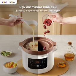 Nồi nấu chậm, nồi kho hầm thế hệ mới 3L Bear ESP-305LP