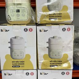 (Hàng xả đã sd) Nồi nấu chậm 0.8L Bear EST-085DH, nấu cách thuỷ, giữ vị ngọt c…