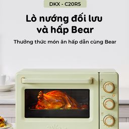 (GIÁ ĐỘC QUYỀN) Lò Nướng và Hấp Bear Dung Tích 18L Thiết Kế Nhỏ Gọn Đa Năng -…