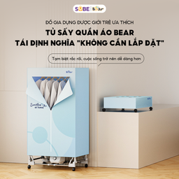 Tủ sấy quần áo gấp gọn dung tích 400L Bear PCD-4H12G