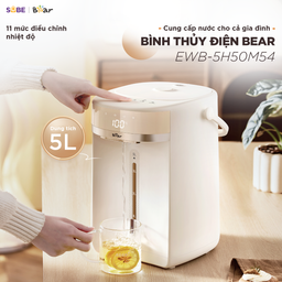 (Hàng xả) Bình thuỷ điện Bear 5L EWB-5H50M54
