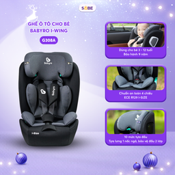 (TẶNG VẮT CAM) Ghế ô tô cho bé BABYRO I-WING (G308A) cho bé 3 tuổi -12 tuổi, B…