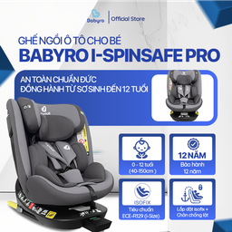 (TẶNG MÁY XAY THỊT MX20A) Ghế ô tô cho bé BABYRO I-SPINSAFE PRO (G412IS0), dàn…