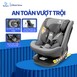 (TẶNG MÁY XAY MX20A) Ghế ô tô cho bé BABYRO I-SPINSAFE (G412I0T) xoay 360 độ c…