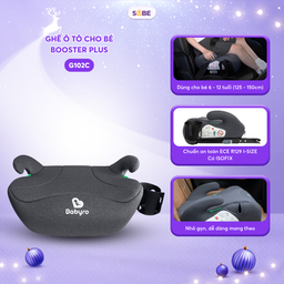 Ghế ngồi ô tô cho bé từ 6 - 12 tuổi BABYRO BOOSTER PLUS (G102C) - CÓ ISOFIX