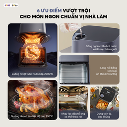 Nồi Chiên Không Dầu Bear 6.0L Nồi Chiên Giảm Dầu Cho Thức Ăn Healthy AF-5H19I45