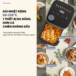 Nồi Chiên Không Dầu Bear 6.0L Nồi Chiên Giảm Dầu Cho Thức Ăn Healthy AF-5H19I45