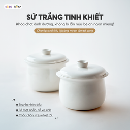 Nồi nấu chậm đa năng Bear dung tích 0,8l DDZ-A08T8, nấu cháo, chưng yến, hầm r…