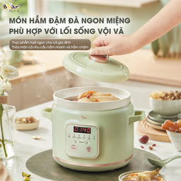 Nồi Nấu Chậm Trực Tiếp Bear 2L SB-NNC20 Đa Năng Kho Cá Kho Thịt, Nấu Cháo, Chè…