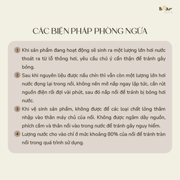 Nồi nấu chậm trực tiếp BEAR 1,5L SB-NNC15, nấu cháo, kho, hầm ninh đồ ăn, bản…