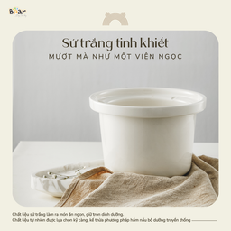 Nồi nấu chậm trực tiếp BEAR 1,5L SB-NNC15, nấu cháo, kho, hầm ninh đồ ăn, bản…