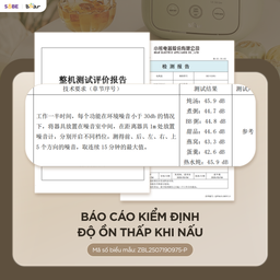 Nồi nấu chậm 0.8L Bear EST-085DH, nấu cách thuỷ, giữ vị ngọt của thực phẩm