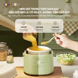 Nồi nấu chậm 1.0L Bear SC-4H10E nồi nấu cháo ăn dặm, hầm rau củ, nấu chè, chư…