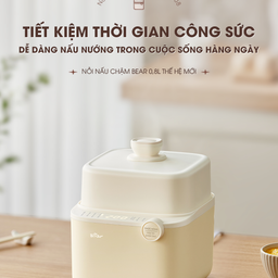 Nồi Nấu Chậm Bear 0,8L SB-NNC08 Bản Mới 7 Chế Độ Nấu Chưng Yến, Hầm Hấp Ninh C…