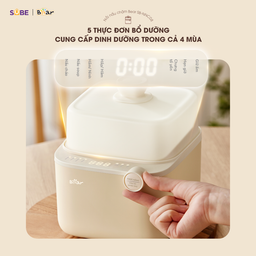Nồi Nấu Chậm Bear 0,8L SB-NNC08 Bản Mới 7 Chế Độ Nấu Chưng Yến, Hầm Hấp Ninh C…