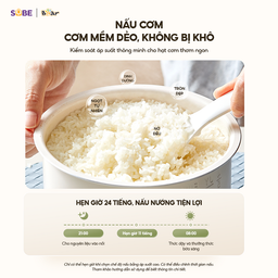 Nồi Áp Suất Điện 4L Bear SB-AS40W Đa Năng 8 Chế Độ Ninh Hầm Lẩu Nướng Sôi Nha…