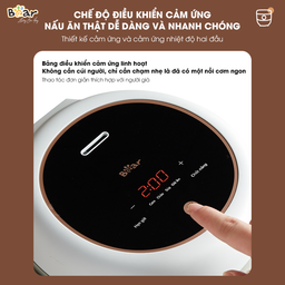Nồi Cơm Điện Tử Đa Năng Bear 1,6L SB-NC16L Cảm Ứng Cảm Biến Nhiệt Chống Trào G…