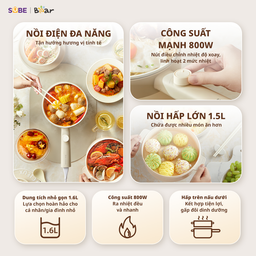 Nồi nấu điện đa năng Bear MC-4H16F