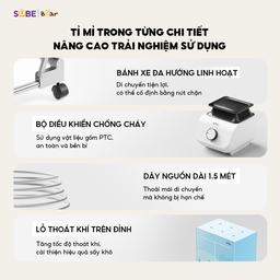 Tủ sấy quần áo gấp gọn Bear PCD-4H12G, dung tích 400l, khung thép