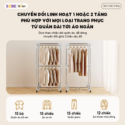 Tủ sấy quần áo gấp gọn Bear PCD-4H12G, dung tích 400l, khung thép