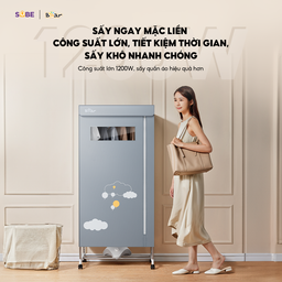 Tủ sấy quần áo Bear HGJ-D12D5 dung tích 475l, cài đặt giờ sấy tiện lợi