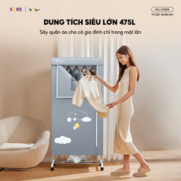 Tủ sấy quần áo Bear HGJ-D12D5 dung tích 475l, cài đặt giờ sấy tiện lợi