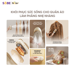 Bàn Ủi Hơi Nước Cầm Tay Bear Bàn Là Ủi Nhanh Tiết Kiệm Điện IR-4H15H