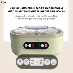 Máy Làm Sữa Chua Bear 1,7L Lên Men Tự Động Tiết Kiệm Thời Gian Đảm Bảo An Toàn…