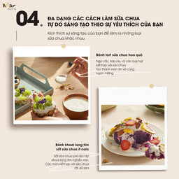 Máy Làm Sữa Chua Bear 1,7L Lên Men Tự Động Tiết Kiệm Thời Gian Đảm Bảo An Toàn…