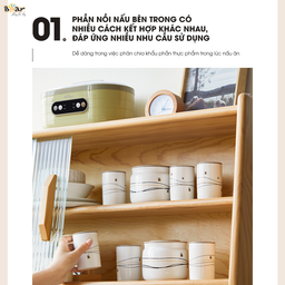 Máy Làm Sữa Chua Bear 1,7L Lên Men Tự Động Tiết Kiệm Thời Gian Đảm Bảo An Toàn…