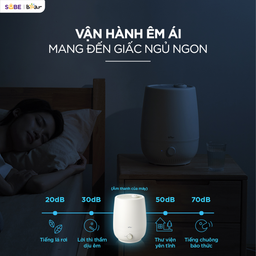 Máy tạo độ ẩm Bear 5L HU-5H50T17 SẠCH & AN TOÀN tuyệt đối với công nghệ kháng…