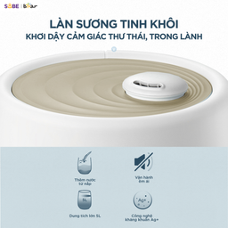 Máy tạo độ ẩm Bear 5L HU-5H50T17 SẠCH & AN TOÀN tuyệt đối với công nghệ kháng…