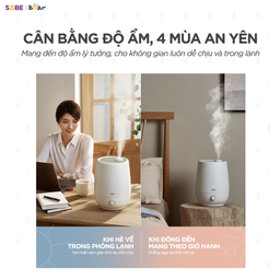 Máy tạo độ ẩm Bear 5L HU-5H50T17 SẠCH & AN TOÀN tuyệt đối với công nghệ kháng…