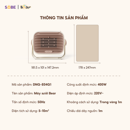 Máy sưởi mini Bear DNQ-E04Q1