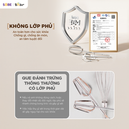 Máy đánh trứng cầm tay Bear HM-5H01J29,công suất 125W đánh bông lòng trắng trứ…