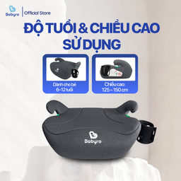 Ghế ô tô cho bé BABYRO BOOSTER (G102A) - KHÔNG ISOFIX