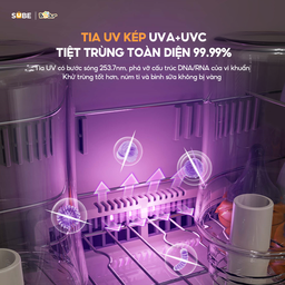 Máy Tiệt Trùng Bình Sữa Bear 18L Máy Tiệt Trùng Sấy Khô Máy Tiệt Trùng UV Ti G…