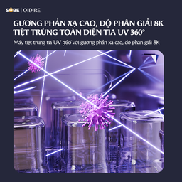 Máy Tiệt Trùng Bình Sữa 19L OIDIRE, Máy Tiệt Trùng Sấy Khô UV Kép Công Nghệ Pl…