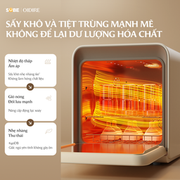Máy Tiệt Trùng Bình Sữa 19L OIDIRE, Máy Tiệt Trùng Sấy Khô UV Kép Công Nghệ Pl…