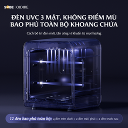 Máy Tiệt Trùng Bình Sữa 19L OIDIRE, Máy Tiệt Trùng Sấy Khô UV Kép Công Nghệ Pl…