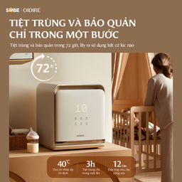 Máy Tiệt Trùng Bình Sữa 19L OIDIRE, Máy Tiệt Trùng Sấy Khô UV Kép Công Nghệ Pl…